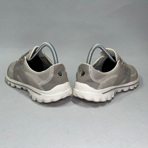 Skechers Women's Size 9.5 Go Walk 2 Tan Leather Shoes - Picture 6 of 11